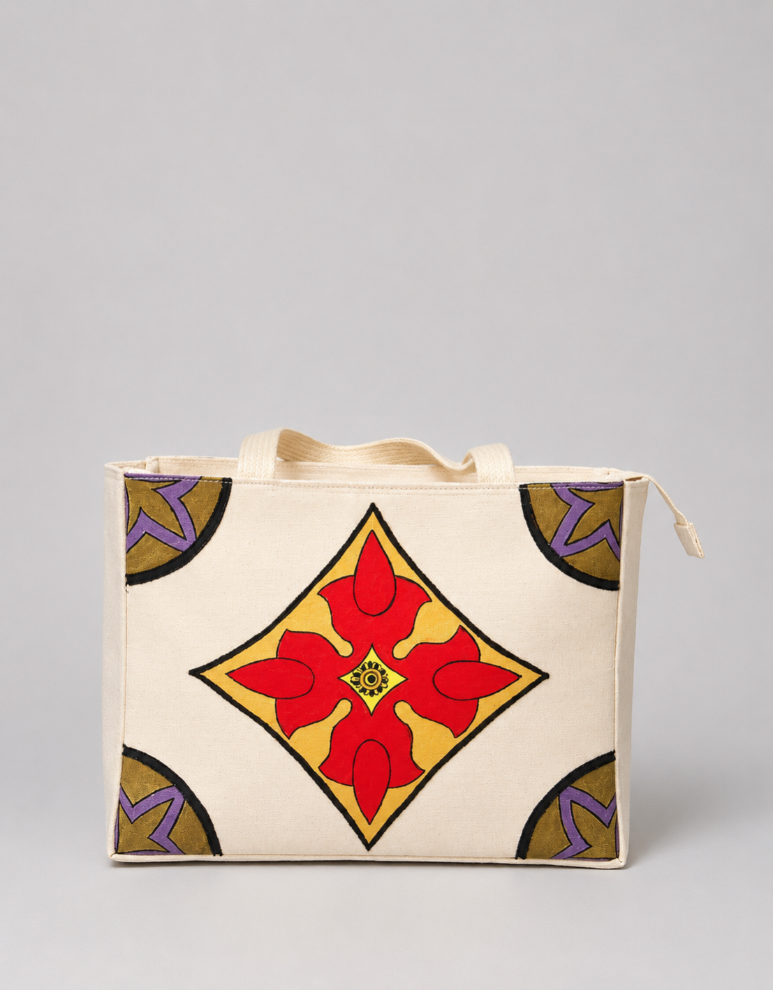 Beige Tote Bag